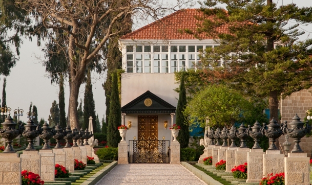 Entrée du Tombeau de Baha'u'llah