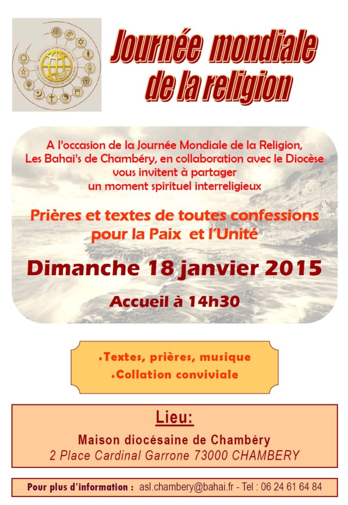 Journée Mondiale de la religion