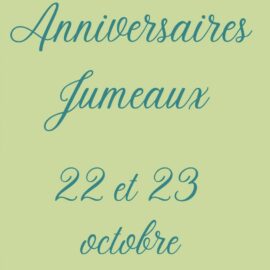 anniversaires Jumeaux